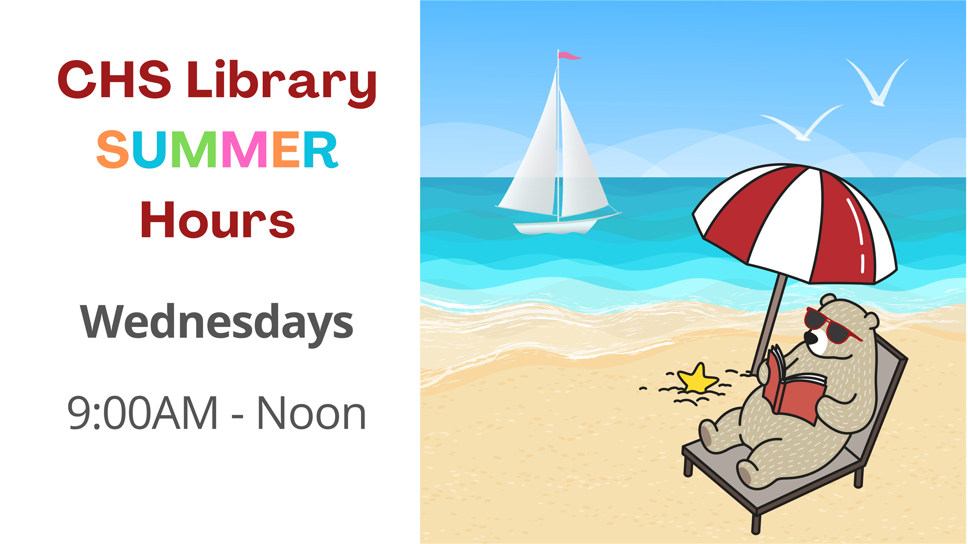 Summer Hours Wednesdays 9-12